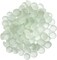 Flat Marbles Vase Filler 0.68 Lb 70 pcs Frosted White Glass Pebble Vase Clear Glass Stones for Vases Flat Glass Marble for Craft and Home Décor